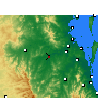 Nearby Forecast Locations - Amberley - Map
