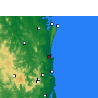 Nearby Forecast Locations - Tewantin - Map