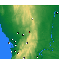 Nearby Forecast Locations - Nuriootpa - Map