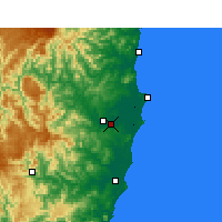 Nearby Forecast Locations - Kempsey - Map