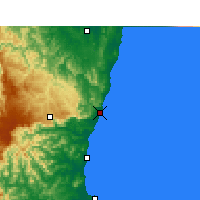 Nearby Forecast Locations - Coffs Harbour - Map
