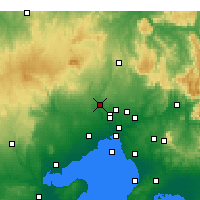 Nearby Forecast Locations - Melbourne Airport - Map