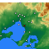 Nearby Forecast Locations - Moorabbin - Map