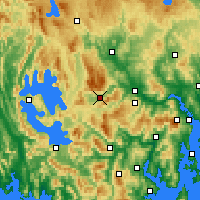 Nearby Forecast Locations - Maydena - Map