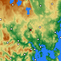Nearby Forecast Locations - Melton Mowbray - Map