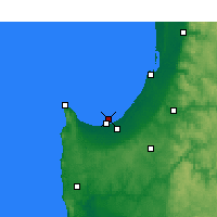 Nearby Forecast Locations - Busselton - Map