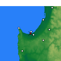 Nearby Forecast Locations - Busselton - Map