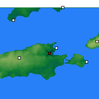 Nearby Forecast Locations - Kingscote AP - Map
