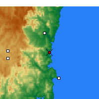 Nearby Forecast Locations - Merimbula - Map