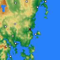 Nearby Forecast Locations - Orford - Map