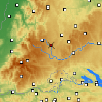 Nearby Forecast Locations - Villingen-Schwenningen - Map