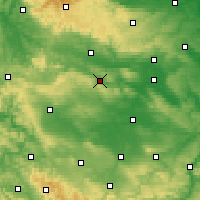 Nearby Forecast Locations - Sondershausen - Map