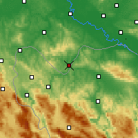 Nearby Forecast Locations - Dvor - Map