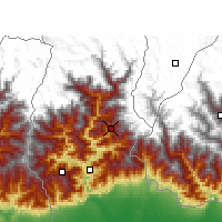 Nearby Forecast Locations - Gangtok - Map