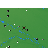 Nearby Forecast Locations - Shikohabad - Map