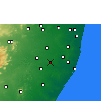 Nearby Forecast Locations - Uthiramerur - Map