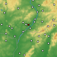 Nearby Forecast Locations - Bzenec - Map