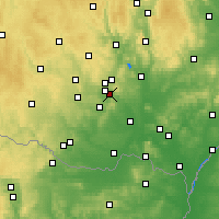 Nearby Forecast Locations - Ivančice - Map