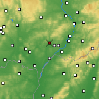 Nearby Forecast Locations - Kyjov - Map