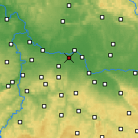 Nearby Forecast Locations - Sadská - Map