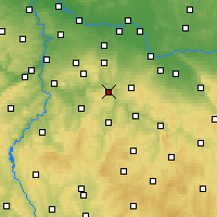 Nearby Forecast Locations - Sázava - Map