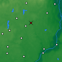Nearby Forecast Locations - Czarna Woda - Map