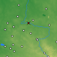 Nearby Forecast Locations - Działoszyn - Map