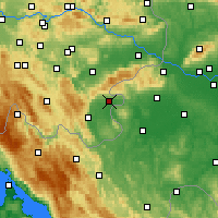Nearby Forecast Locations - Metlika - Map