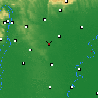 Nearby Forecast Locations - Nagykáta - Map
