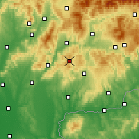Nearby Forecast Locations - Banská Štiavnica - Map