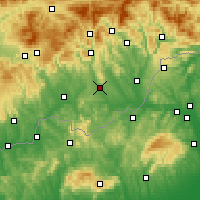 Nearby Forecast Locations - Rimavská Sobota - Map