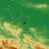 Nearby Forecast Locations - Bijeljina - Map