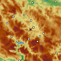 Nearby Forecast Locations - Kiseljak - Map