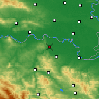 Nearby Forecast Locations - Odžak - Map