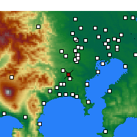 Nearby Forecast Locations - Machida - Map