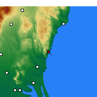 Nearby Forecast Locations - Hitachi - Map
