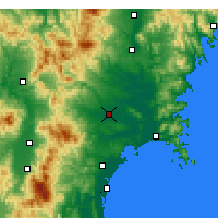 Nearby Forecast Locations - Ōsaki - Map