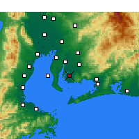 Nearby Forecast Locations - Nishio - Map