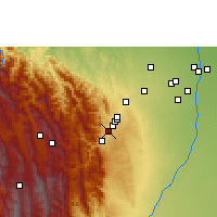 Nearby Forecast Locations - Tiquipaya - Map
