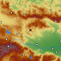 Nearby Forecast Locations - Panagyurishte - Map