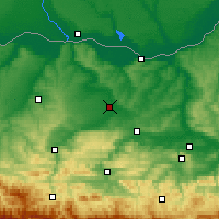 Nearby Forecast Locations - Levski - Map