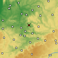 Nearby Forecast Locations - Backnang - Map