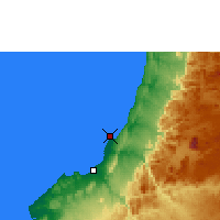 Nearby Forecast Locations - Lobito - Map