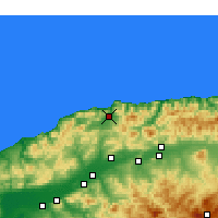 Nearby Forecast Locations - Sidi Akkacha - Map