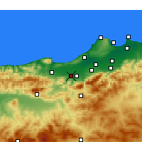 Nearby Forecast Locations - El Affroun - Map