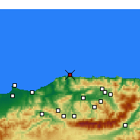 Nearby Forecast Locations - Dellys - Map