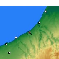 Nearby Forecast Locations - Skhirat - Map