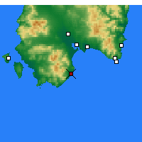 Nearby Forecast Locations - Pula - Map