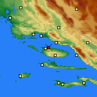Nearby Forecast Locations - Supetar - Map