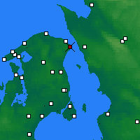 Nearby Forecast Locations - Helsingør - Map